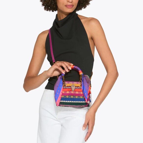 Kurt Geiger Handbags - NEW Kurt Geiger London Mini Kensington Embroidered Fringe Eagle Bag Purse NWT